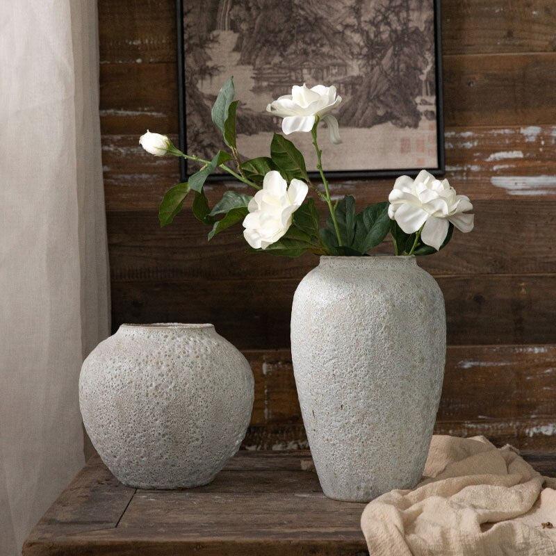 Retro Creative Old Hydroponic Ceramic Vase | Home Decoration for Flower Arrangement | Living Room Decor