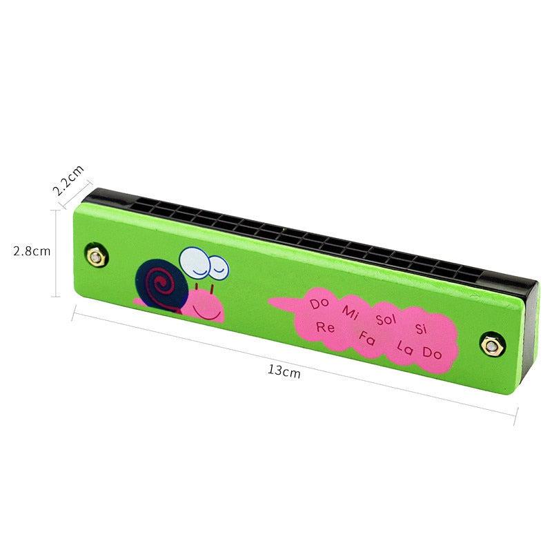 Cute Harmonica Musical Instrument | 16 Holes | Montessori Educational Toy for Kids