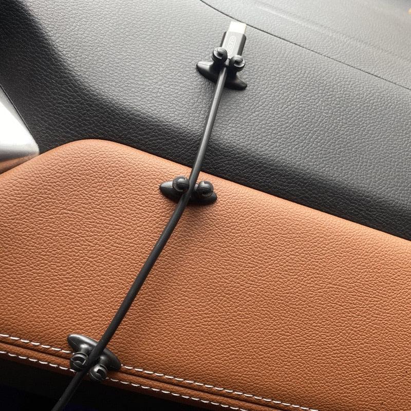 Car Dashboard Mobile Phone Cable Manager | Charger Cable Line Organizer for Auto Interior Accessories and Car Decoration