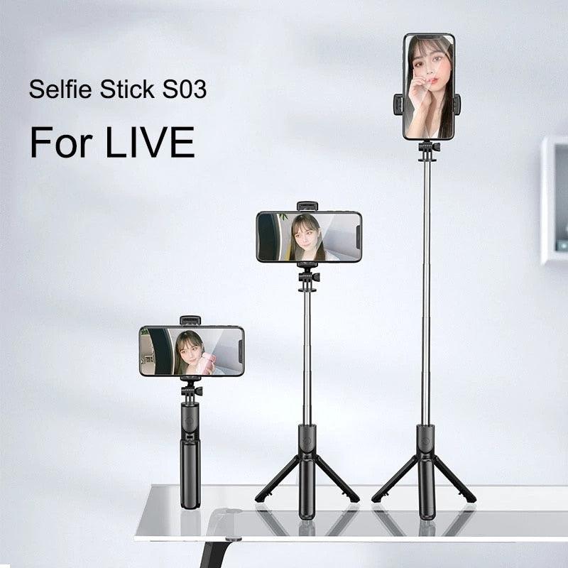 Cell Phone Holder Selfie Stick Tripod - Your Ultimate Companion for Live Streaming and Content Creation