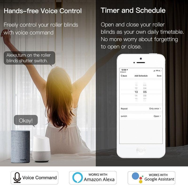Tuya Wi-Fi Blind Shutter Curtain Switch Module | Smart Life APP Control for Electric Motor, Alexa & Google Home Compatibility