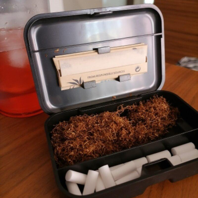 MERCURY Portable Cigarette Case | Ideal Rolling Tobacco Companion | Perfect for Storing 110mm Cones & Herb Papers