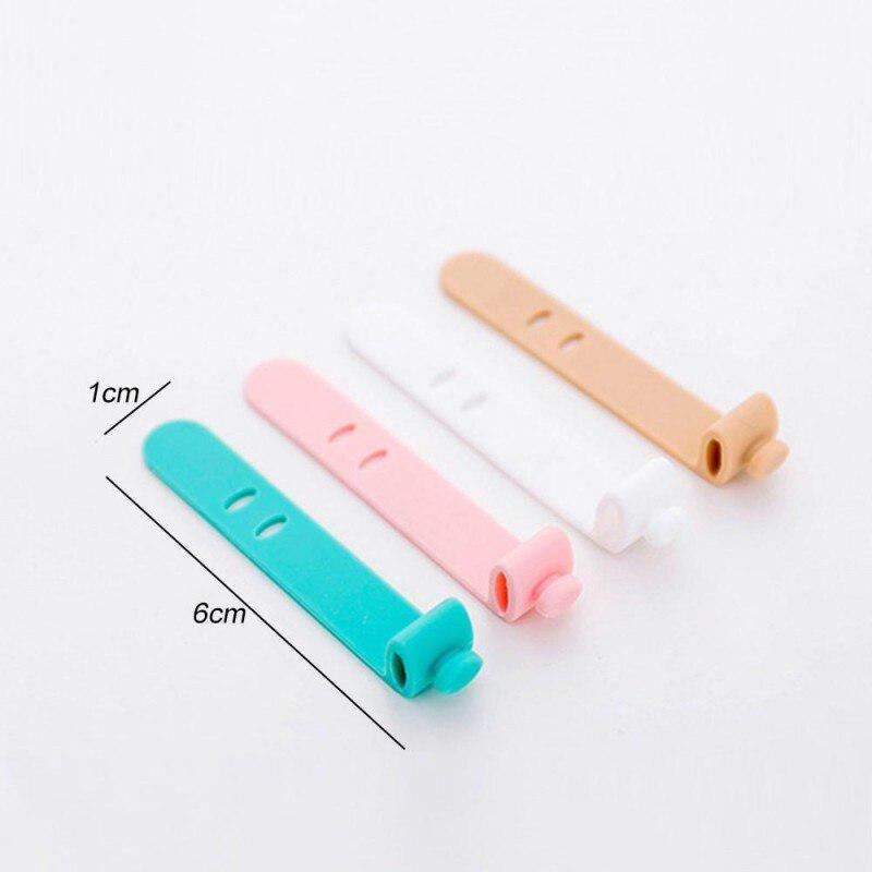 Mobile Phone Cable Winder Earphone Clip | Charger Cord Organizer Management | Silicone Wire Cord Fixer Holder Cable Belt