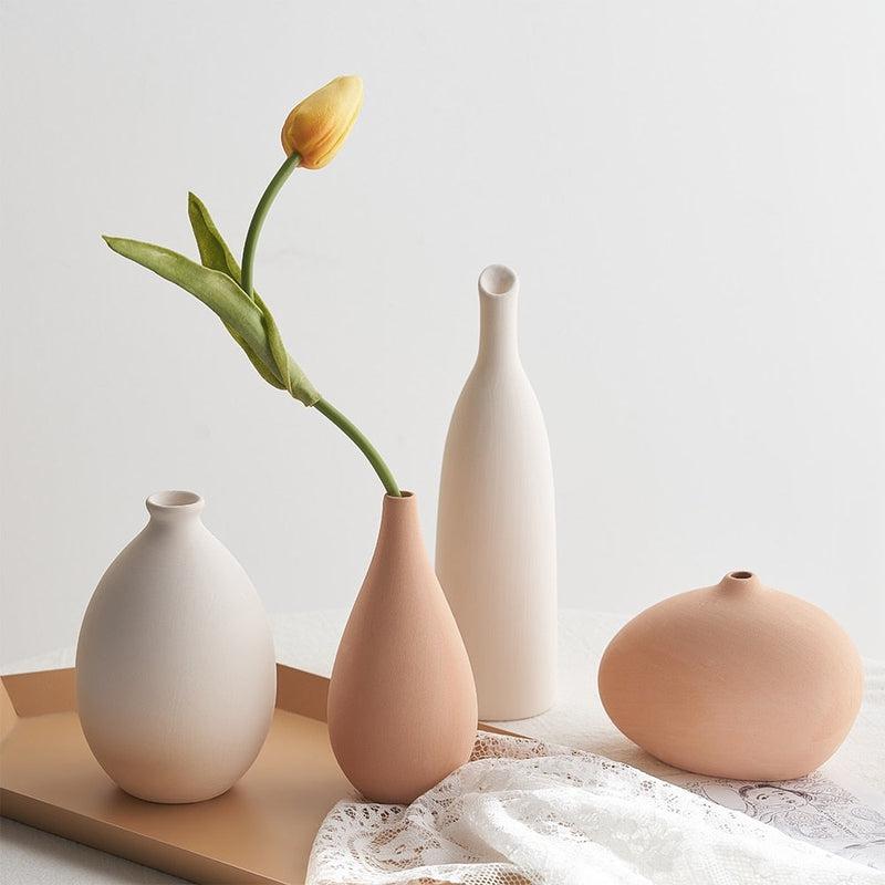 Modern Abstract Ceramic Vases | Handcrafted Porcelain Crafts for Sophisticated Home Decoration