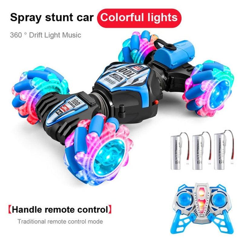 High-Tech RC Remote Control Car Watch | Hand Gesture Control, 360° Rotating Off-Road Climbing Stunt, Music & Exhaust Blowtorch