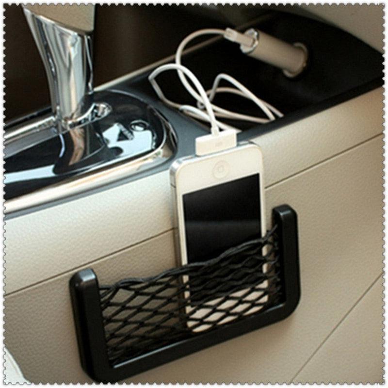 Car Organizer Storage Bag Auto Paste Net Pocket Phone Holder Car Accessories | Universal Fit