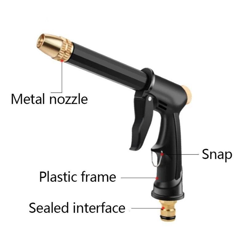 Portable High-Pressure Water Spray Gun Nozzle for Garden Hose Pipe Lawn Car Wash Cleaning Tool | Portable Water Spray Gun