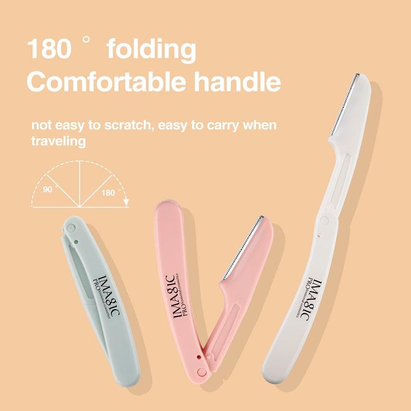IMAGIC Eyebrow Trimmer Makeup Portable Blade | Safe Shaving, Stainless Razor | Beauty & Care Tools for Precise Brow Shaping