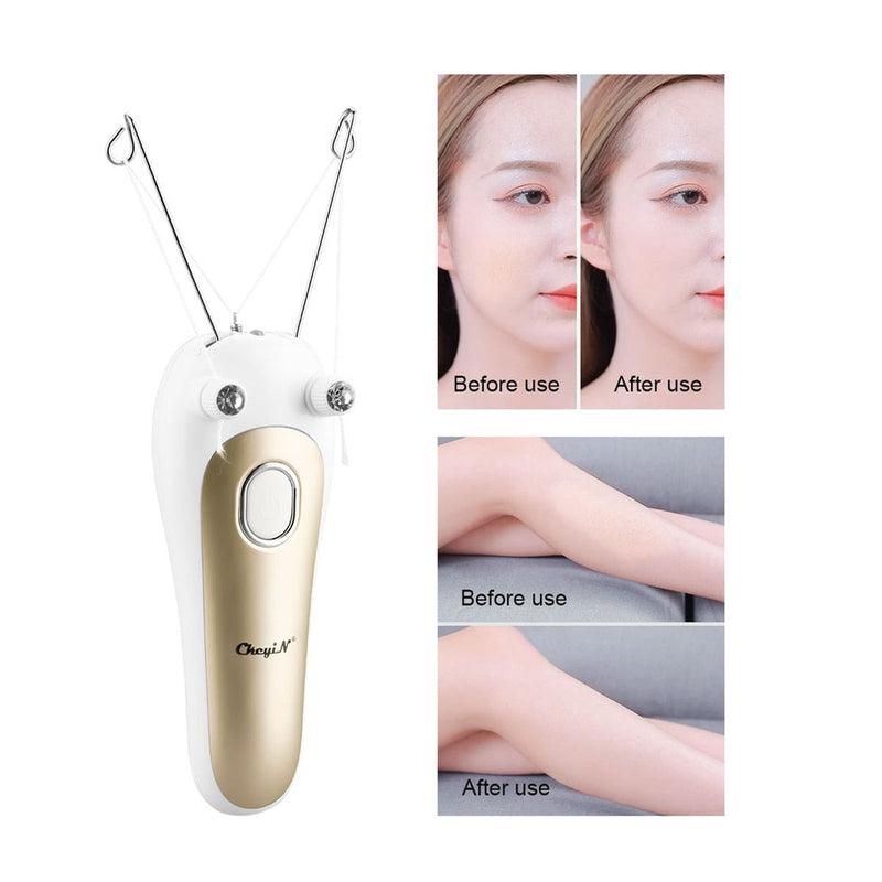 CkeyiN Rechargeable Facial Hair Remover for Women - Effortless Hair Removal for Face and Body