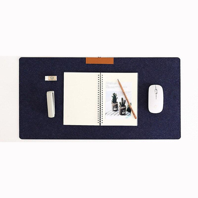 Non-Slip Wool Felt Laptop Desk Organizer | Computer Desk Cushion | Table Keyboard Mouse Pad | Office Desk Accessories