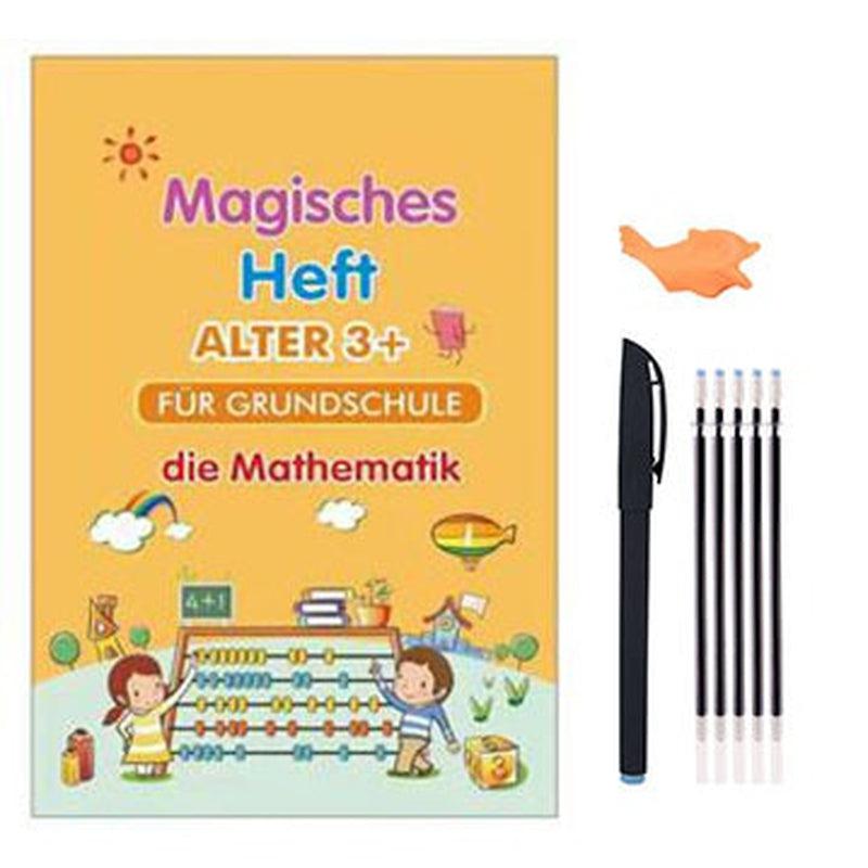 Reusable Montessori Copybooks | Enhance Calligraphy Skills with English & French Writing Sticker Magic Copybooks