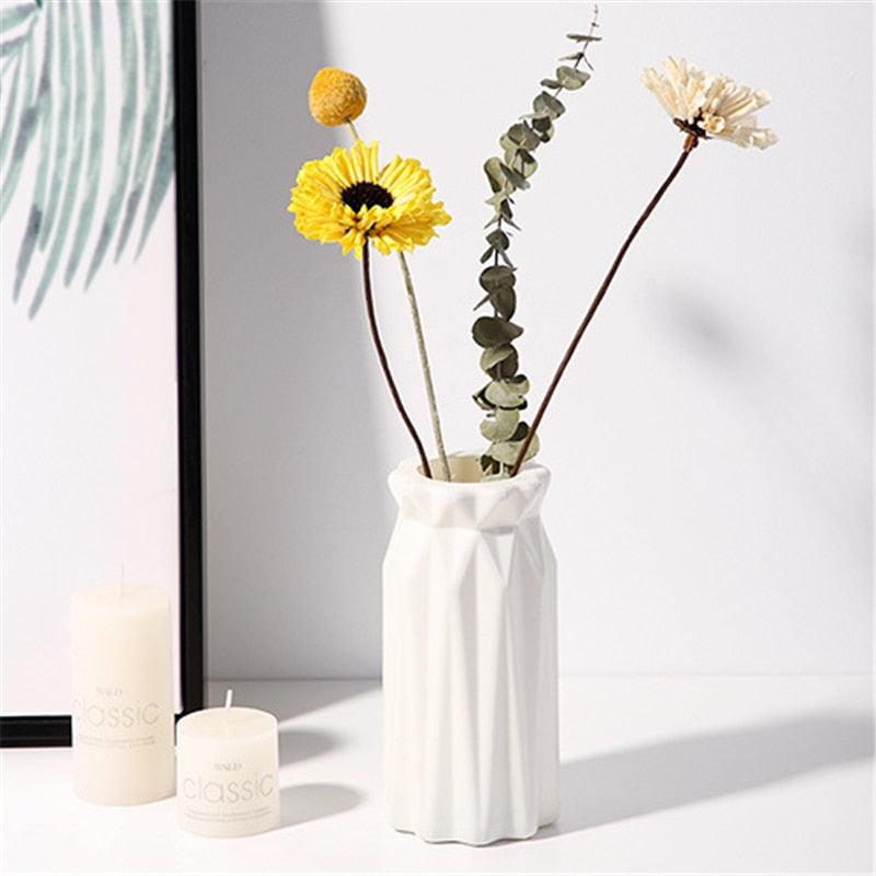 Simple Small Geometric Fresh Flower Pot | Storage Bottle for Flowers | Modern Home Decoration Ornaments