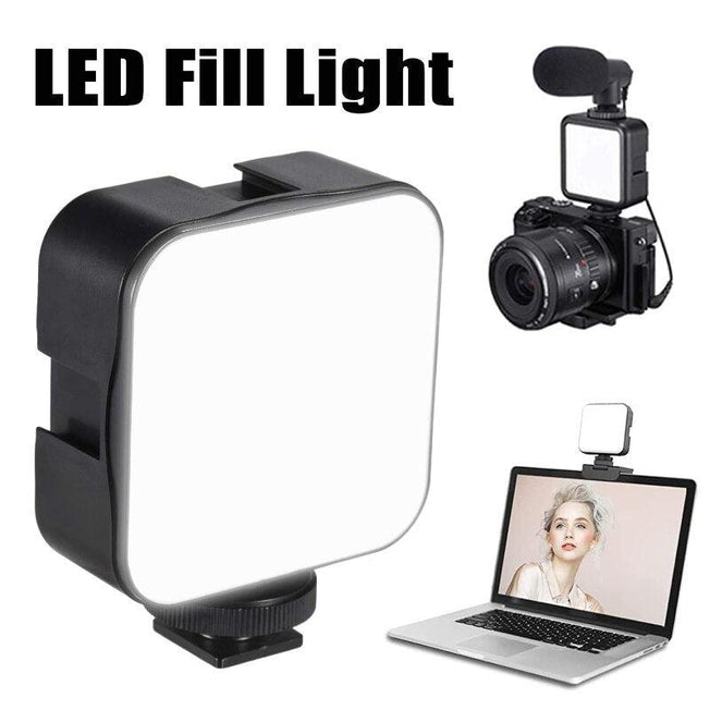 Mini LED Fill Light - Portable Selfie and Livestreaming Lamp | Versatile Lighting for Video, Photography, Makeup | Easy Clip-on Design