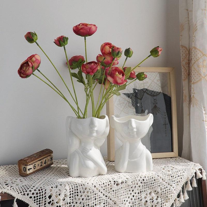 Ceramic Vase Sculptures | Artful Figurines for Interior Decoration & Thoughtful Gifts for Her