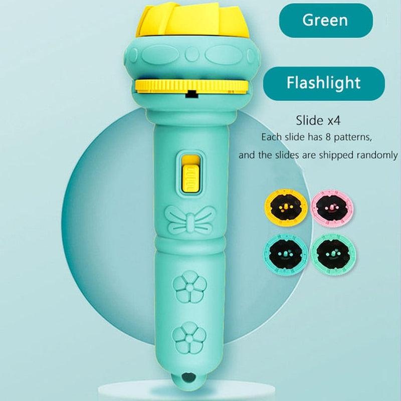 Baby Sleeping Story Book Flashlight Projector Torch Lamp Toy - Early Education Toy for Kids - Perfect Holiday, Birthday, or Xmas Gift - Light Up their World