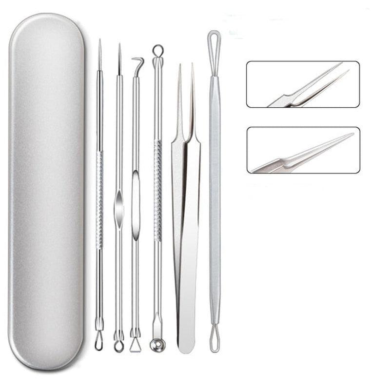 Stainless Steel Acne Needle Set for Face | Blackhead Remover Tool with Box | Acne Extraction Tools Kit for Beauty Salon or Household | 8 pcs / 11 pcs Set