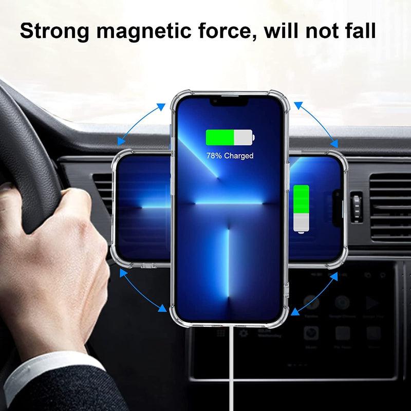 Universal Magnetic Metal Plate Ring | Enhance Magsafe Wireless Charging and Secure Car Phone Holder | Iron Sheet Sticker Magnet | Compatible with iPhone 13, 12, 11, and More
