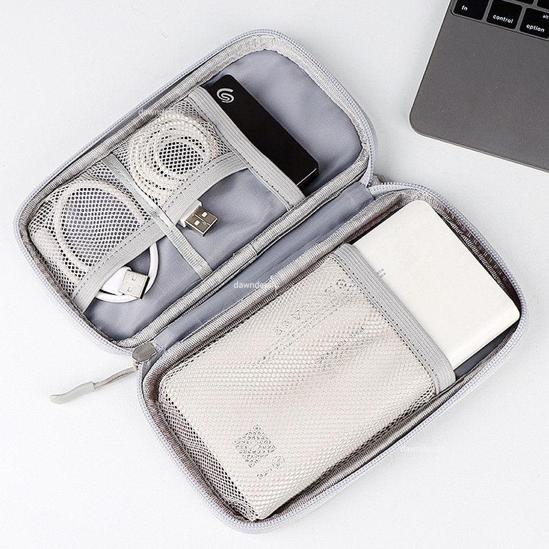 Portable Storage Bag for Power Bank, Charger, Digital Cable & Earphones | Oxford Cloth Travel Case | Convenient Organization On-The-Go