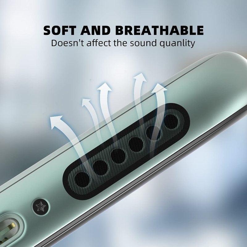 Universal Mobile Phone Speaker Dustproof Net Sticker - Keep Your Phone's Speaker Clean & Dust-Free | Metal Charging Port Dust Plug | Compatible with iPhone 14, 13 Pro Max, 13 mini & More