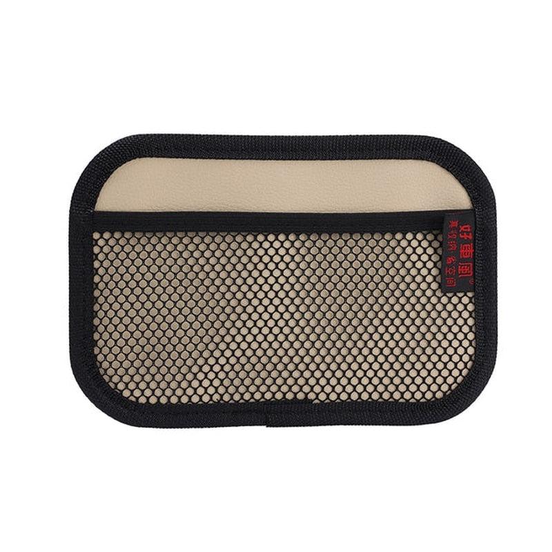 Car Storage Mesh Leather Bag: Oxford Fabric Storage Bag for Phones, Personal Items, and Keys - Best Car Accessories