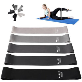 5 Different Levels Resistance Bands | Pilates Sport Rubber Fitness Mini Bands | Exercise Fitness Extender Workout Crossfit Equipment