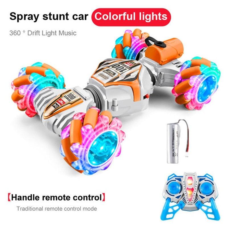 High-Tech RC Remote Control Car Watch | Hand Gesture Control, 360° Rotating Off-Road Climbing Stunt, Music & Exhaust Blowtorch