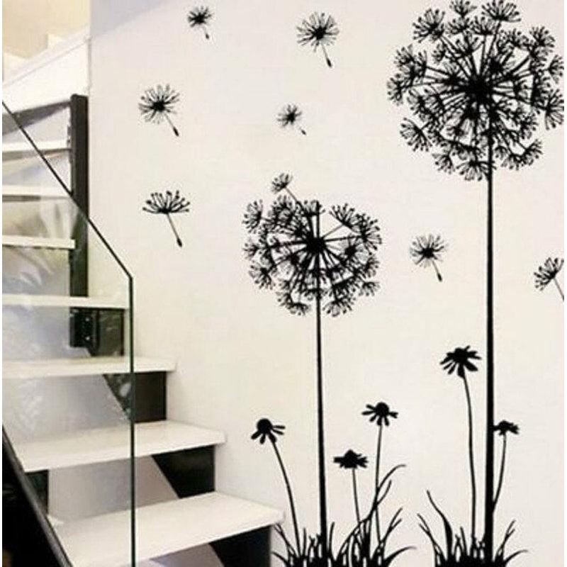 Hot Black Sitting Room Bedroom Wall Stickers | Household Adornment Decor | Decals Mural Art Poster On The Wall