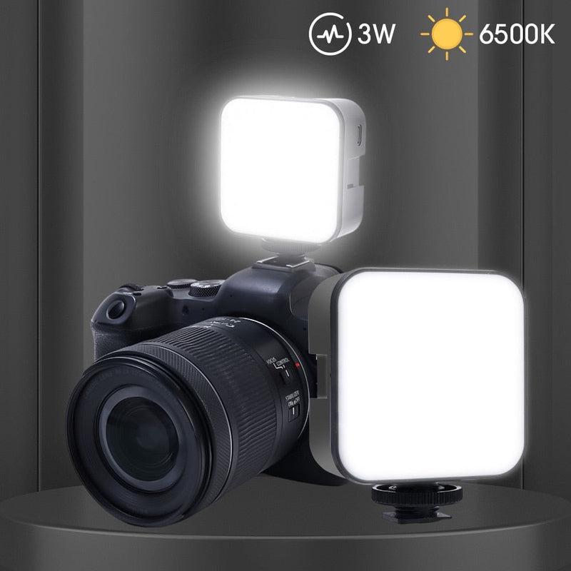 Mini 49 LEDs Video Light - 3W 800lm 6000K Fill Light for DSLR | Night Photographic Lighting | Nikon, Sony, DJI Compatible