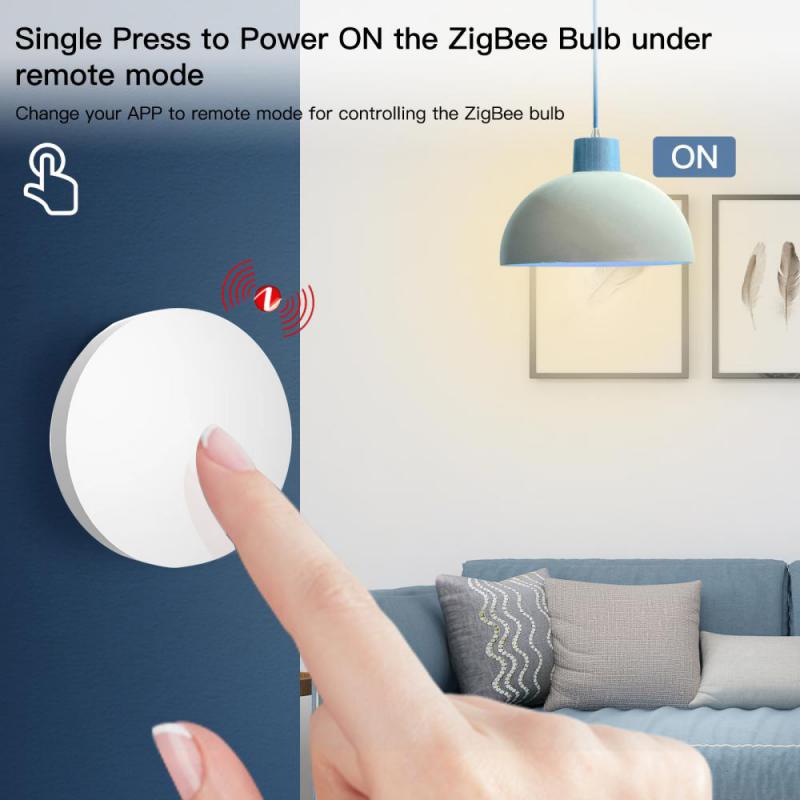 Simplify Smart Home Control with Tuya ZigBee Scene Switch | Multi-Scene Linkage, Wireless Smart Button for Intelligent Home Automation