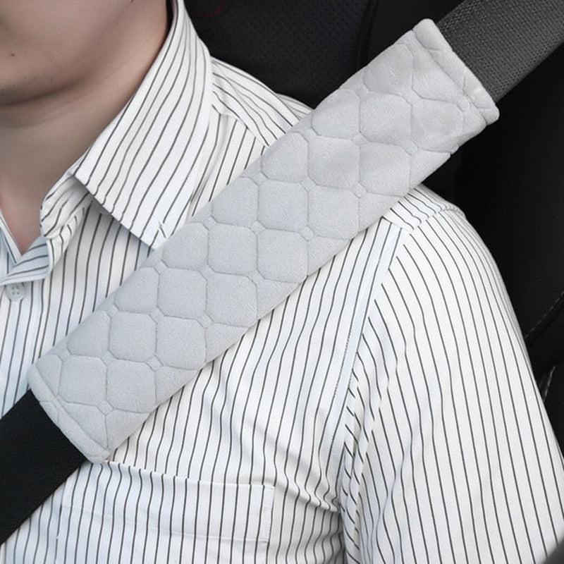 Universal Car Seat Belt Covers - Plush Shoulder Protection for Safety Belts - Interior Accessories in 4 Colors