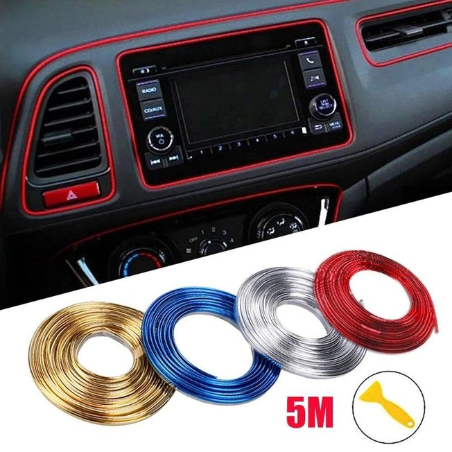 Universal Car Moulding Decoration Flexible Strips | Interior Auto Mouldings | Car Cover Trim Dashboard Door Car-styling