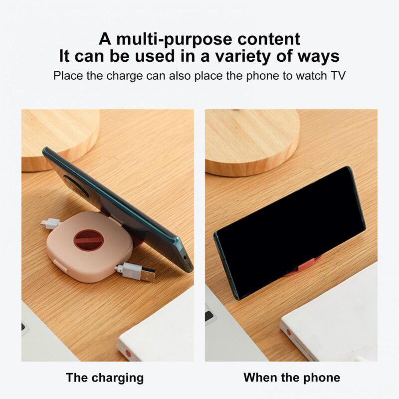 Rotating Cable Organizer Box | Portable Wire Storage Case for USB Chargers, Mouse Wires, Earphone Cords | Plastic, Cable Winder, Easy Access