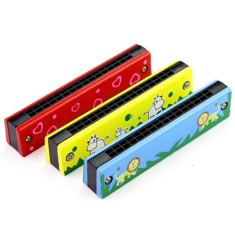 Cute Harmonica Musical Instrument | 16 Holes | Montessori Educational Toy for Kids