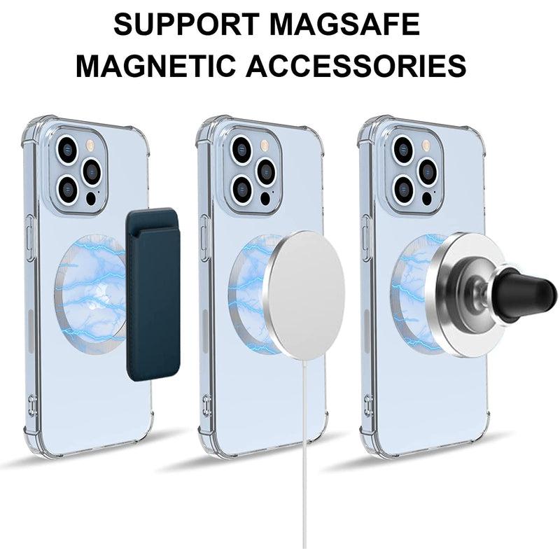 Universal Magnetic Metal Plate Ring | Enhance Magsafe Wireless Charging and Secure Car Phone Holder | Iron Sheet Sticker Magnet | Compatible with iPhone 13, 12, 11, and More