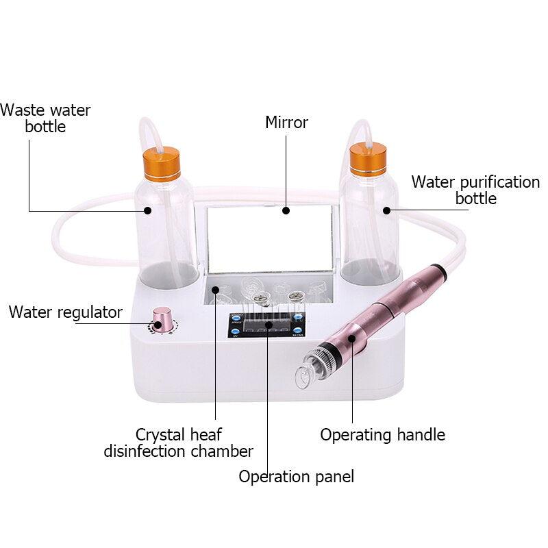 Home Beauty Vacuum Suction Oxygen Injection Facial - Blackhead Removal, Pore Cleaner, Hydra Dermabrasion Aqua Peeling | Small Bubbles for Radiant Skin