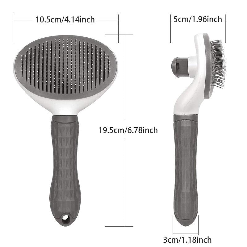 Self-Cleaning Pet Brush | Professional Dog & Cat Grooming Tool | Removes Tangles and Loose Hair | Pet Hair Remover Brush