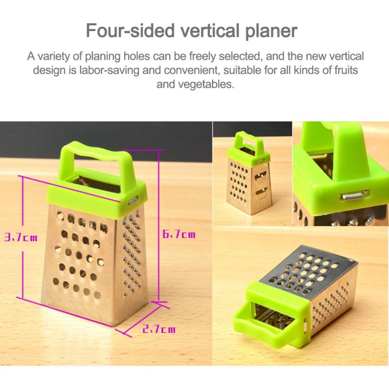 Mini Four-sided Kitchen Manual Vegetable Cutter Slicer | Stainless Steel Grater