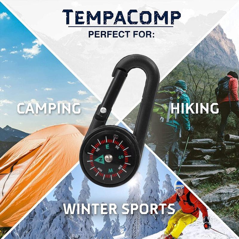 Mini Metal Compass Keychain: Perfect Outdoor Companion for Camping, Hiking & Mountaineering