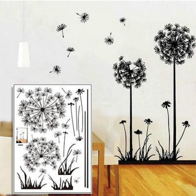 Hot Black Sitting Room Bedroom Wall Stickers | Household Adornment Decor | Decals Mural Art Poster On The Wall