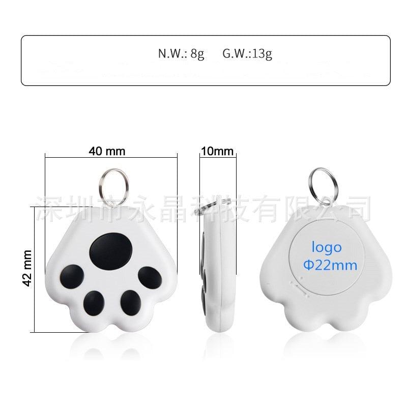 Portable Mini Pet Tracking Locator | Bluetooth 5.0 Hidden GPS Anti-Lost Device for Cats & Dogs | Mobile Key Finder Tools