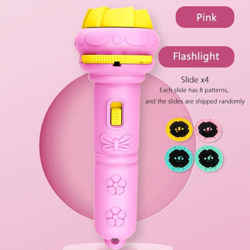 Baby Sleeping Story Book Flashlight Projector Torch Lamp Toy - Early Education Toy for Kids - Perfect Holiday, Birthday, or Xmas Gift - Light Up their World