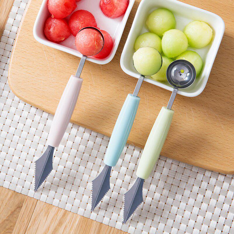 Versatile Fruit Carving Knife and Baller Scoop Spoon | Kitchen Tools Gadgets