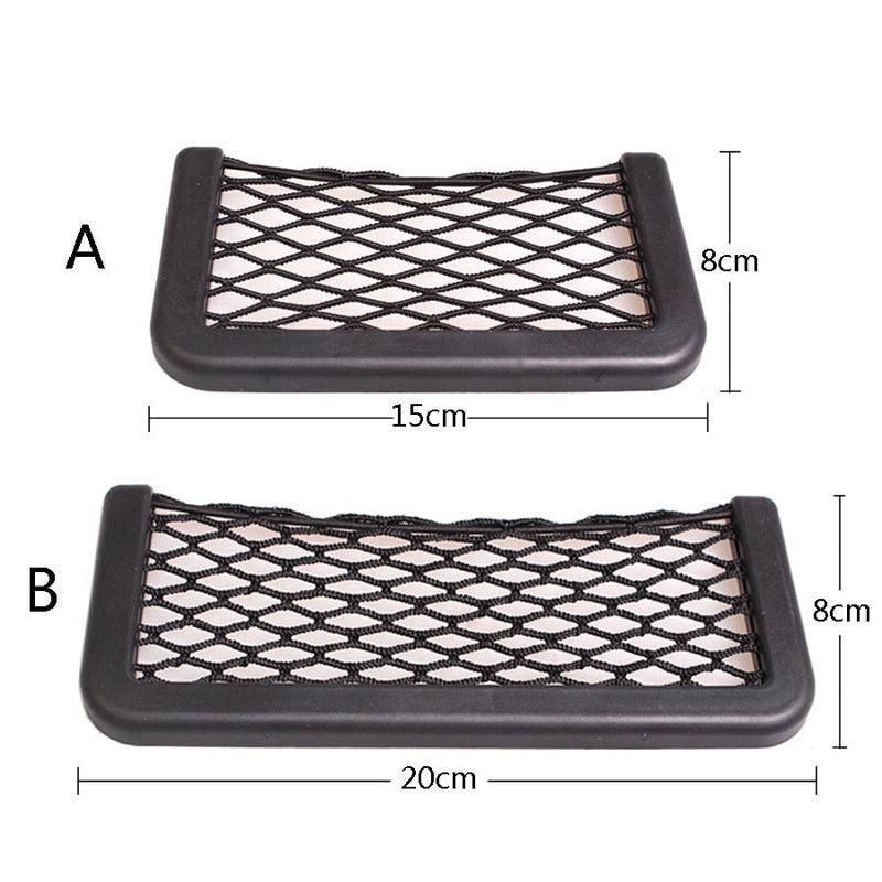 Car Organizer Storage Bag Auto Paste Net Pocket Phone Holder Car Accessories | Universal Fit