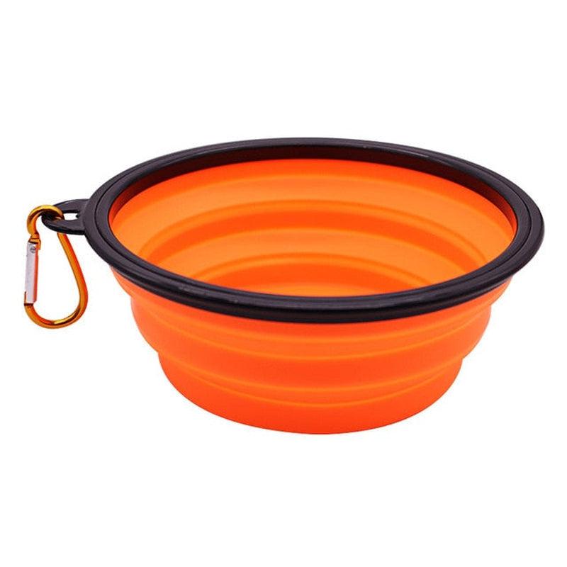 Foldable Silicone Pet Bowl | Portable and Collapsible Feeder for Dogs | Ideal for Outdoor Camping & Travel | 350ml & 1000ml