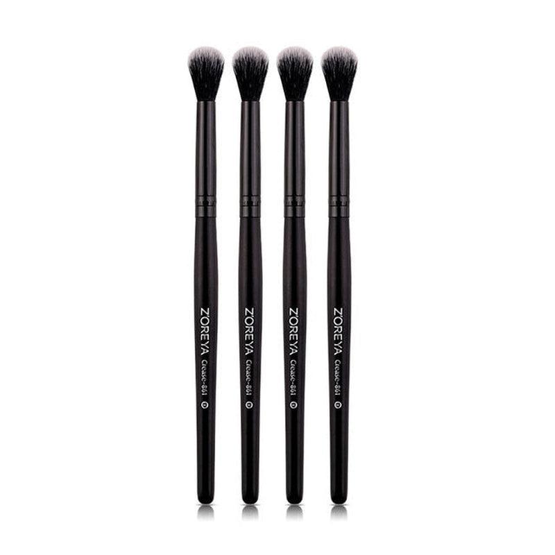 ZOREYA Makeup Brushes Set, Premium Synthetic Kabuki Brush Cosmetics, Concealers Powder Blush Blending Face Eye Shadows Brush Set (Black)