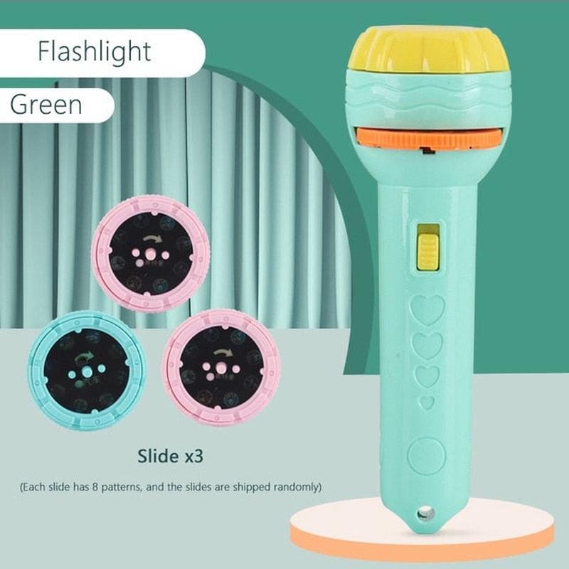 Baby Sleeping Story Book Flashlight Projector Torch Lamp Toy - Early Education Toy for Kids - Perfect Holiday, Birthday, or Xmas Gift - Light Up their World