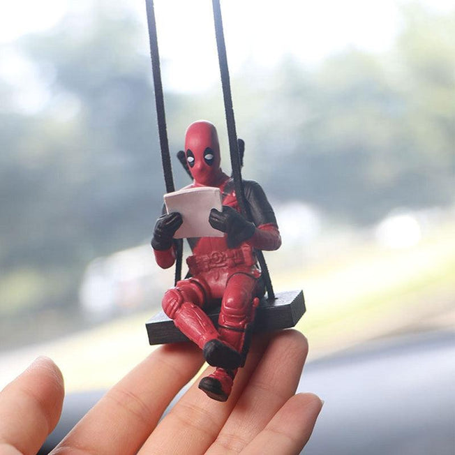 Deadpool Car Rearview Mirror Pendant | Cartoon Car Hanger Funny Car Winging Accessories for Car Office Home | Perfect Gift