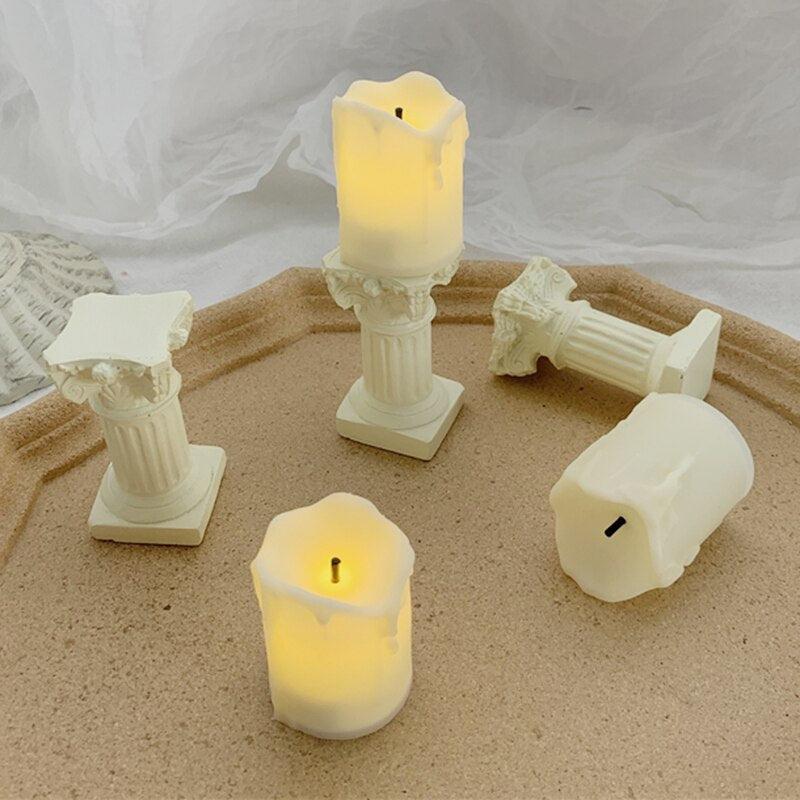 Nordic LED Mini Candle Night Lights | Romantic Night Light for Birthday, Wedding & Home Decor