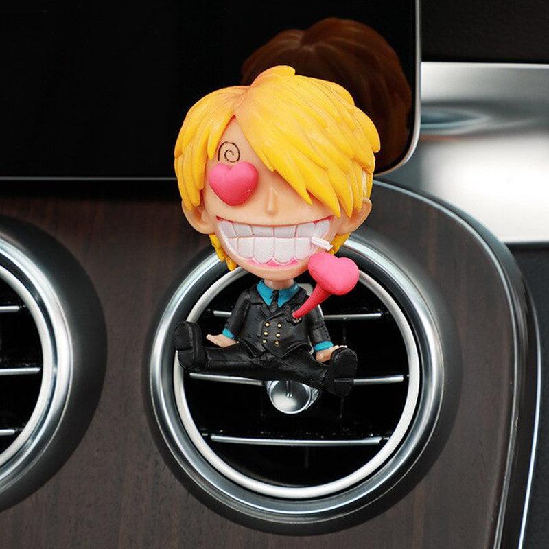 One Piece Anime Bandai Action Figures for Car Interior Decoration | Air Outlet Fragrance Fan Art Decoration | Gifts for Him & Her