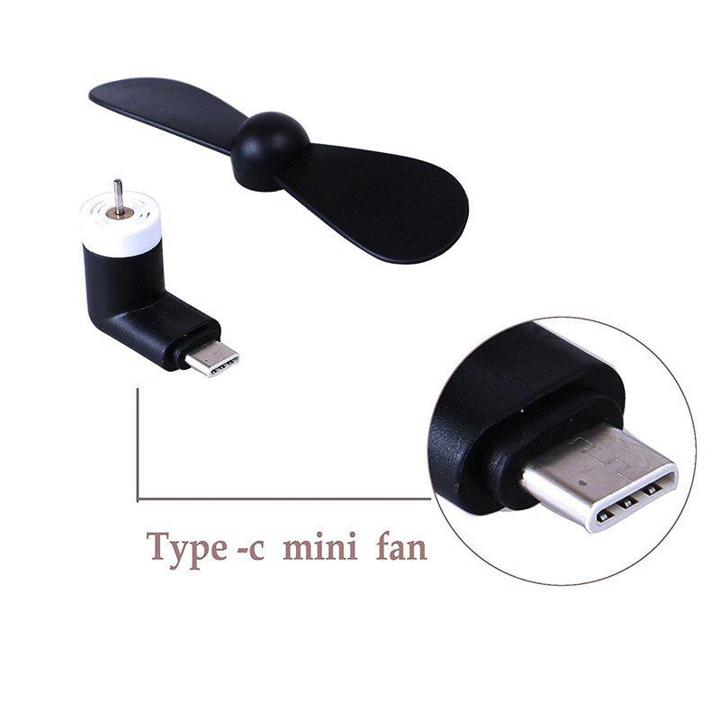 Portable Mini Micro USB Fan - 5V 1W | Mobile Phone USB Gadget | Type-C (USB-C) Compatible | Stay Cool Anywhere